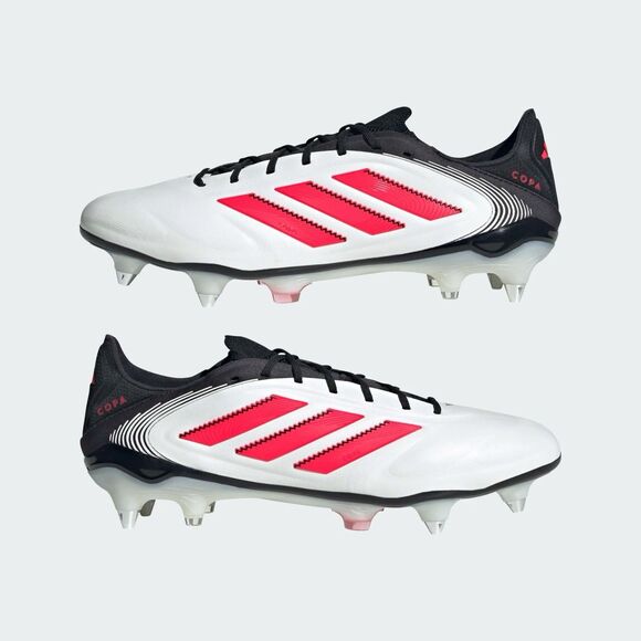 Size 8.5 Adidas Copa Pure III Elite SG White Red Mens Soccer Cleats ID9057 main image 6